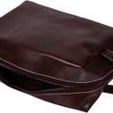 NULYLU Large Capacity Vintage Toiletry Bag for Men Portable Pu Bag Decorative Storage for Travel and Everyday Use