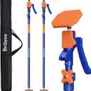 2PK Adjustable Telescopic Support Pole, 54-115 inch Cabinet Jack, Heavy Duty 3rd Hand Support System, 154lbs Load-Bearing for Drywall Lift, Dust Barrier, Cargo Bar