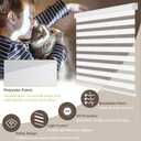 Kokorona Zebra Blinds Roller Shades Cordless Window Blinds with Valance Cover, Day and Night Sheer Shades Dual Layer Fabric for Light Control Light Filtering Privacy, White, 41" W X 72" H