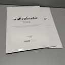 2 x Wall Calendar 2026, 12 Months, 17" x 12" Large Wall Calendar with Hanger, Thick Paper and Spiral Binding. Minimalist Design, Business Style.