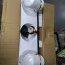 Black and Gold Bathroom Vanity Light 3-Lights Bathroom Light Fixtures Over Mirror with Clear Glass Shade 22.4 inch Wall Sconce Lighting Bath(Exclude E26 Bulb)