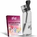 air up water bottle (22 oz) for school, sports, gym | includes 5 scent pods & straw | flavored bottle in white – also for kids, boys, girls | no calories, sugar-free and suitable for carbonation