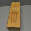 Riveira Premium Brown Bamboo Wooden Spoons for Cooking Set of 9  Premium Brown Bamboo Wooden Cooking Utensils, Wooden Spatula, Wooden Spoon - Premium Quality Wooden Utensil Set for Non-Toxic Cooking