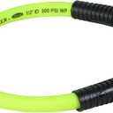 Flexzilla Swivel Whip Air Hose 2 Feet | 1/2" Hose I.D. and 3/8" Fittings | Extreme All-Weather Flexibility | Durable and Abrasion-Resistant Outer Cover, 3/8" NPT Ends