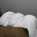 CYMULA Queen Mattress Topper for Back Pain - Extra Thick Cooling Mattress Pad Cover for Queen Size Bed - Soft Mattress Protector Pillow Top with 8-21 Inch Deep Pocket 3D Snow Down Alternative Fill (White)