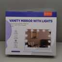 DenCert 360 Vanity Mirror with Lights 11 Led Bulbs Hollywood Lighted Makeup Mirror with 5X Magnification Mirror Hollywood Cosmetic Mirror Tabletop Makeup Mirror with 3 Lighting Modes 16x13 Inch