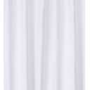 N&Y HOME RV Shower Curtain or Liner Fabric 60 x 64 inches, Perfect for Camping Travel Trailer, White Bathroom Curtains with Grommets, 60x64