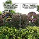 12ft x 5ft 360 LED Christmas Net Lights, 8 Modes Waterproof With Timer Low Voltage Connectable Mesh Lights for Trees, Bushes, Shurb, Garden, Outdoor Decoration(2 Pack, Green Wire, Warm White)