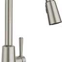 Moen Riley Spot Resist Stainless One-Handle Modern Pulldown Kitchen Faucet Featuring Power Clean and Reflex Docking System for the Spray Head, 7402SRS