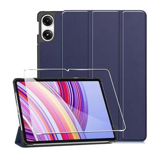 Suttkue for Xiaomi Redmi Pad Pro/Xiaomi Poco Pad Case,high qualit Hard Shell, Lightweight,Quality PU,Scratch Resistant, with Stand Function and Auto Sleep/Wake Function 12.1 inch case-Blue