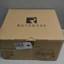 Retekess TR621 CD Player Boombox, Cassette Tape Player AM FM Radio, Stereo Sound, USB and TF Card Playback with Remote Control, Tape Recording, for Home(Black)