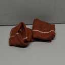 2 Packs Grid Embroidery Throw Pillow Covers, 18x18 Inch Terracota, Farmhouse Linen Decorative Terracota Cushion Covers for Sofa Bed Living Room Home Decor