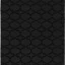 Garland Rug Sparta Non Slip Polypropylene 4 Ft. X 6 Ft. Black Area Rug- Ideal for Living Rooms & Hallways, Stylish & Durable for High-Traffic Areas