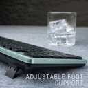 Wireless Keyboard and Mouse, 2.4GHz Cordless Silent Keyboard Mouse Combo, Optical Mouse, Plug and Play USB Receiver, Compatible with Windows, Mac, Laptop, and PC  Ideal for Office UseBlack Green