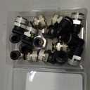 10 Pcs Male Straight 1/4 Inch Tube OD x 1/4 Inch NPT Thread Push to Connect Fitting PC-1/4-N2 Push to Connect Pneumatic Tube Fitting Fit Connector Quick Release Air Fittings