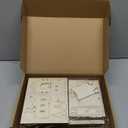 Hiboom 12 Pcs DIY Christmas Village Sets Wood Rustic Church Christmas Mini Wooden House Gift for Winter Xmas Party Crafts Decorations