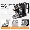 LOVEVOOK 40L Travel Backpack for Men, Airline Approved Carry On Bag with 3 Packing Cubes, TSA Overnight Bags, Waterproof Personal Item Bag, Weekender Essentials Backpacks fits 17.3" Laptop