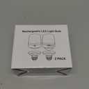 Minetom E26 Rechargeable Light Bulbs with Remote and Timer, Battery Backup Bulb with 12 Colors and Brightness Dimmable, 2300mAh 40W Equivalent LED Light Bulbs for Lamps Sconces Camping, 2 Pack