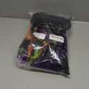 SATINIOR Halloween Witch Costume Set for Girls - Tutu Skirt, Striped Tights, Hat, and Plastic Broom for Cosplay Party Favors Supplies