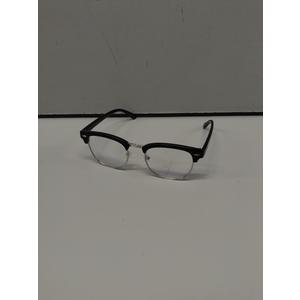 Blue Light Blocking Glasses Vintage Half Frame UV Clear Lens Anti Eyestrain Computer Gaming Glasses for Women Men (A1-black Gold Frame)