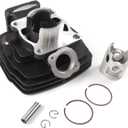 SINOCMP DT125 Engine Rebuild Kit 56mm Cylinder Piston Gasket Top End Kit for YAMAHA DT125 1974-1981 Engine