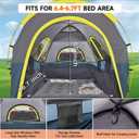 Umbrauto Truck Bed Tent with Awning: 6.4-6.7FT PU3000mm Waterproof Tailgate Pickup Truck Tents, Easy Set-up for 2 Person, Fits Full Size Short Bed, Chevy, Dodge, Ford, GMC, Blue