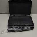 George Foreman Family-Size Grill & Panini Press, Nonstick Ceramic Coating, Fat-Removing Slope, Adjustable Angle, Indoor/Outdoor Use (5-Serving)