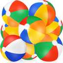 Large Beach Ball,8 Packs 24" Large Rainbow Beach Ball Bulk, Inflatable Pool Toys for Party Supplies Decorations, Adults Kids Birthday Luau Summer Beach Water Games Beachballs Party Favors