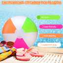 12 Pcs Neon Inflatable Beach Balls Bulk 12 Inch Jumbo Big Beach Toys Pool Balls for Swimming Pool Summer Swimming Party Favors for Hawaii Tropical Water Games Supplies