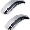 JMCHstore Universal Chrome Wide Fender for for Coleman CT200U CT200UEX BT200X, Mudguard for Axis M200 Viper 200 HS200 196cc Off-Road Mini Bike 8 inch rim parts (200CC)