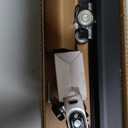 JUBEST 5FT Pocket Door Kit, Commercial Grade Sliding Pocket Door Hardware Kit, Aluminum Box Pocket Door Track 56.75", Sliding Door Kit for 24"~30" Wide Door, Black Pocket Door Hardware,Easy to Install