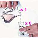NEW Super Small Goblet cup ultra-transparent glass goblet a cup of Maotai small glass of spirits Set of 7pcs