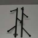 Wall-Mounted Standing Coat Rack - Modern Design - Space Saving - Easy Installation - for Living Room Entryway Bedroom Office(Black) (78cm/30.7in)