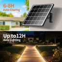 Lightonight Solar LED Strip Lights,32.8FT 6000mAh Large Capacity Solar String Lights for Outside,IP68 Waterproof Solar Rope Light with Remote for House,Garden,Balcony,Pool,Tree Decorations,Warm White