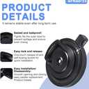 NC 501 Outer Bowl Lid with Leak-Proof Seal, Ninja Creami Blender Lid Replacement, Compatible with Ninja Creami Deluxe Ice Cream Maker NC500/NC501 Series Accessories