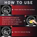 2Pcs Car Tire Shine with Sponge,Tire Coating Paste,Tire Polishing Paste,Ungraded Long-Lasting Tire Dressing with Wet Gloss Look Finish for Car, Truck, Motorcycle, RV & More