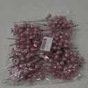 DIYASY Glitter Berry Stems for Christmas Tree Ornaments,20Pcs Picks and Sprays Artificial Branches Xmas Tree Filler Holiday Wreath Garland Decorations Home Décor Rose Pink 7.8 Inch