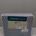 Comfort Spaces 100% Cotton Sheets Full, Breathable, Naturally Cool Cotton Sheets, Soft Cotton Bed Sheets with 14" Elastic Pocket Fits up to 16" Mattress, All Seasons Sheet Set, Diamond Blue 4 Piece