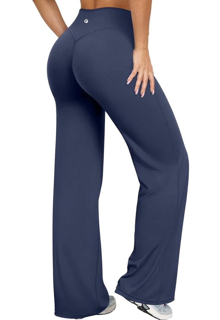 OQQ Yoga Pants Women High Waist Stretch Casual Soft Straight Leg Bottoms, L OQQ Yoga Pants Women High Waist Stretch Casual Soft Straight Leg Bottoms, L