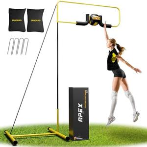 Apex Sports Volleyball Spike Trainer – Adjustable Solo Practice Station for Hitting & Spiking – Durable 25lb Base, Easy Ball Reload – Indoor/Outdoor Training Aid for All Skill Levels Apex Sports Volleyball Spike Trainer – Adjustable Solo Practice Station for Hitting & Spiking – Durable 25lb Base, Easy Ball Reload – Indoor/Outdoor Training Aid for All Skill Levels