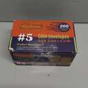 200 Pack #5 Kraft coin envelope 3.125 x 5.5 inches Kraft Envelopes Classic Small Parts Envelopes with Self Adhesive Gummed Flap for Coins Cash Credit Cards Seeds