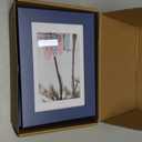 4x6 Picture Frame Set of 4, High Definition Real Glass, Display Pictures 3.5x5 with Mat or 4x6 Without Mat, Gallery Wall Hanging or Tabletop Photo Frames, Blue