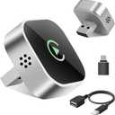 Wireless CarPlay Adapter Upgrade Wired CarPlay to Wireless for iPhone & Android, Support CarPlay & Android Auto 2 in 1,USB/Type C,Plug and Play Stable Connection for Cars with Built-in Wired Car Play