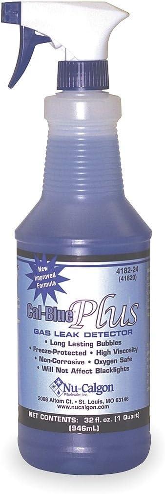 Nu-Calgon 4182-24 Cal-Blue Plus Micro Gas Leak Detector (1 qt. Spray Bottle) (Single Unit)