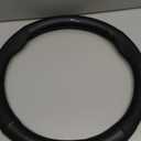 Cehuoca Old Compitable with Jagvar Leather Steering Wheel Cover, Stylish Nappa Leather Carbon Fiber Texture Protector, Non-Slip, Universal 15inch Compatible Accessories (Old-ja-Cover-Black)