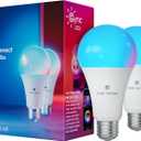 Cync GE Direct Connect A21 Smart LED Light Bulbs, Color Changing Smart Lights, Matter Compatible, Compatible with Alexa and Google Home (2 Pack)