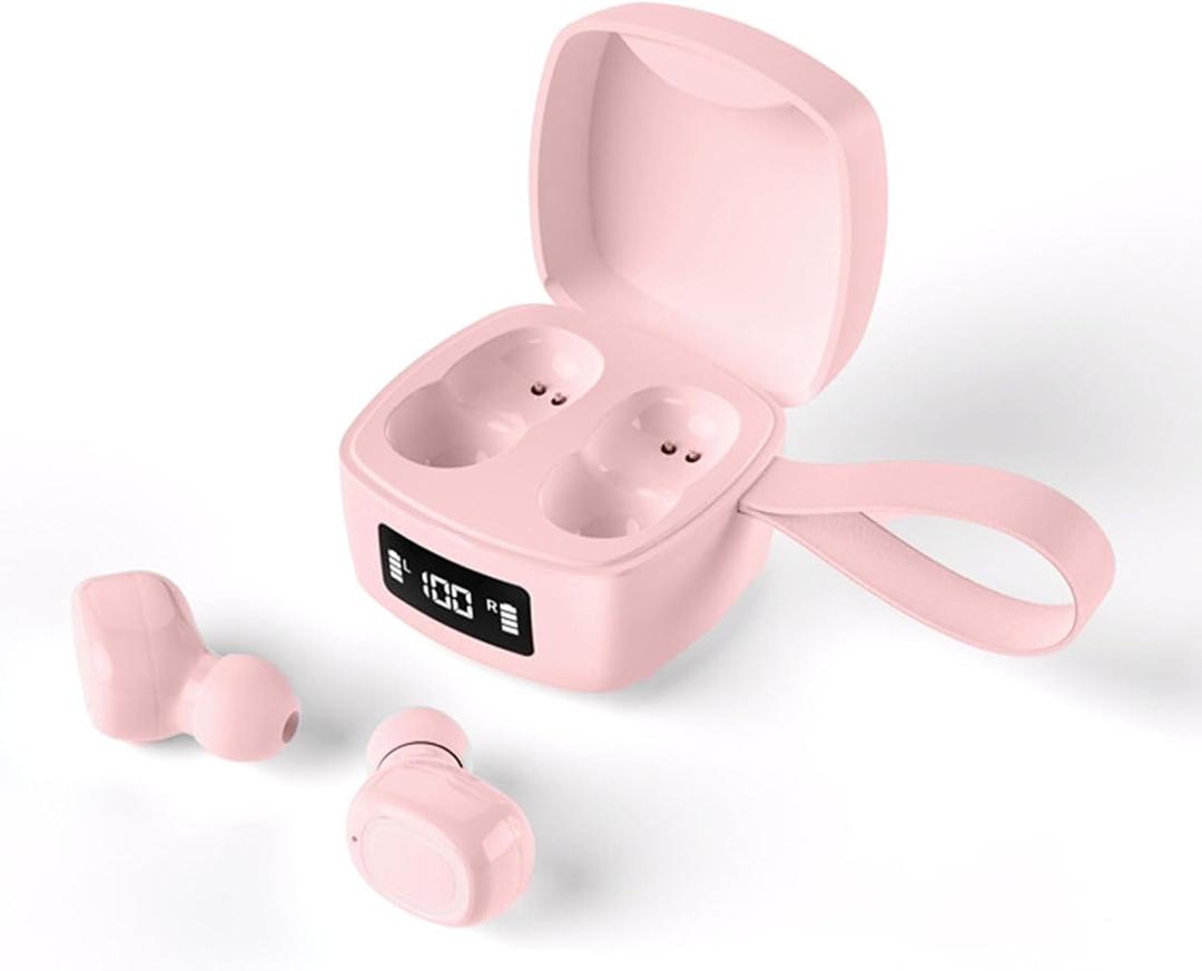 Wireless Earbuds, Bluetooth Headphones 5.3 HiFi Stereo, Wireless Earphones with ENC Noise Cancelling Mic, LED Digital Display in Ear Buds