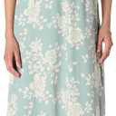 The Drop Women's Linea Spaghetti Strap Maxi Dress with Front Slit (Medium, Iceberg Linear Floral)