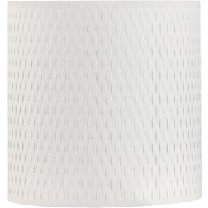 Aspen Creative 31106 Transitional Drum (Cylinder) Shaped Spider Construction Lamp Shade in White Parchment, 12" Wide (12" x 12" x 10")