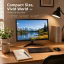 SKitphrati 18.5 Inch Small Computer PC Monitor, 1366x768, 75Hz, HDMI/VGA
